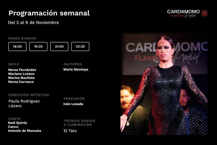 Programación Cardamomo 3-9 Noviembre