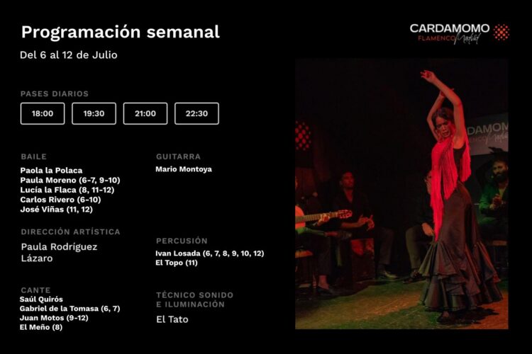 Programación Artística Cardamomo 6-12 Julio